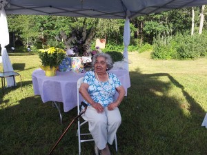 90 year old Ellen Hendricks a living symbol of who we were.